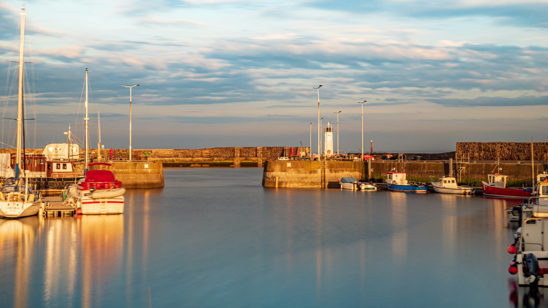 Boats in the water in a harbour